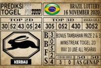 Prediksi Brazil Lottery Hari Ini 16 November 2020