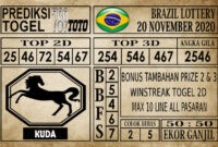 Prediksi Brazil Lottery Hari Ini 20 November 2020