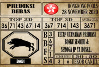 Prediksi Hongkong Pools Hari Ini 28 November 2020