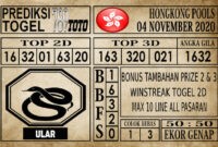 Prediksi Hongkong Pools Hari Ini 04 November 2020 Prediksi Hongkong Pools Hari Ini 04 November 2020