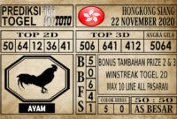 Prediksi Hongkong Siang Hari Ini 22 November 2020 Prediksi Hongkong Siang Hari Ini 22 November 2020