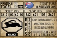 Prediksi Sydney Pools Hari Ini 16 November 2020 Prediksi Sydney Pools Hari Ini 16 November 2020