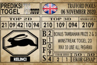 Prediksi Trafford Pools Hari Ini 06 November 2020