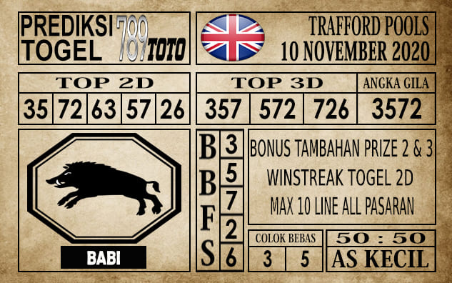 Prediksi Trafford Pools Hari Ini 10 November 2020