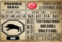 Prediksi Turkish Lottery Hari Ini 25 November 2020