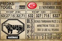 Prediksi Turkish Lottery Hari Ini 11 November 2020