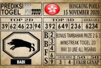 Prediksi Hongkong Pools Hari Ini 15 November 2020