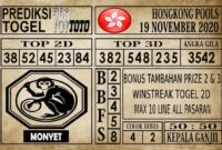 Prediksi Hongkong Pools Hari Ini 19 November 2020