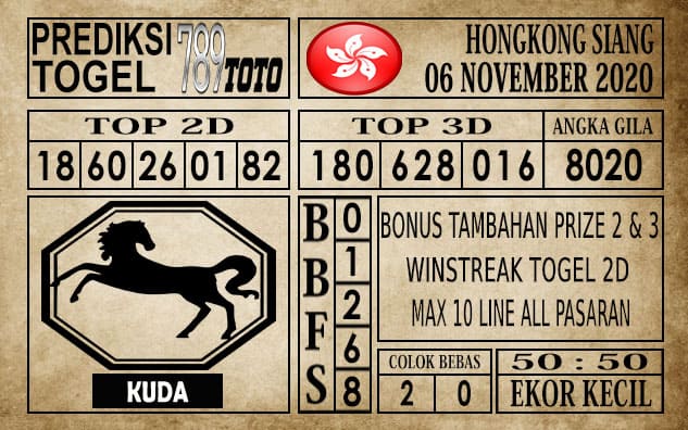 Prediksi Hongkong Siang Hari ini 06 November