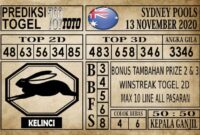 Prediksi Sydney Pools Hari ini 13 November 2020 Prediksi Sydney Pools Hari ini 13 November 2020
