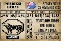 Prediksi Sydney Pools Hari ini 27 November 2020