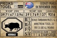 Prediksi Sydney Pools Hari ini 04 November 2020