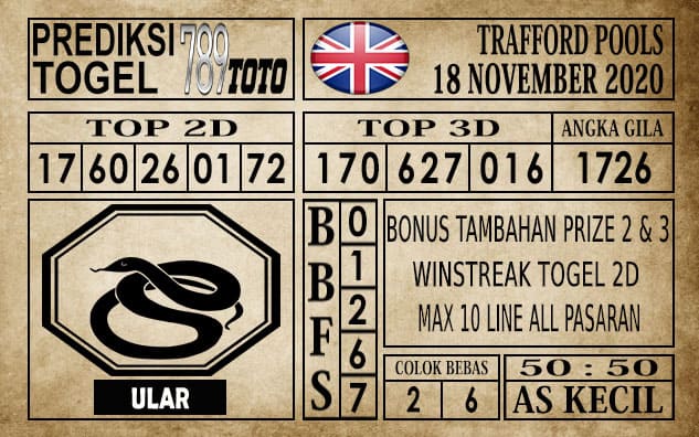 Prediksi Trafford Pools Hari Ini 18 November 2020