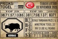 Prediksi Turkish Lottery Hari ini 03 November 2020 Prediksi Turkish Lottery Hari ini 03 November 2020