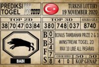 Prediksi Turkish Lottery Hari ini 19 November 2020