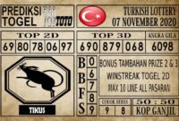 Prediksi Turkish Lottery Hari ini 07 November 2020
