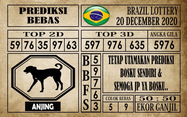Prediksi Brazil Lottery Hari Ini 20 Desember 2020