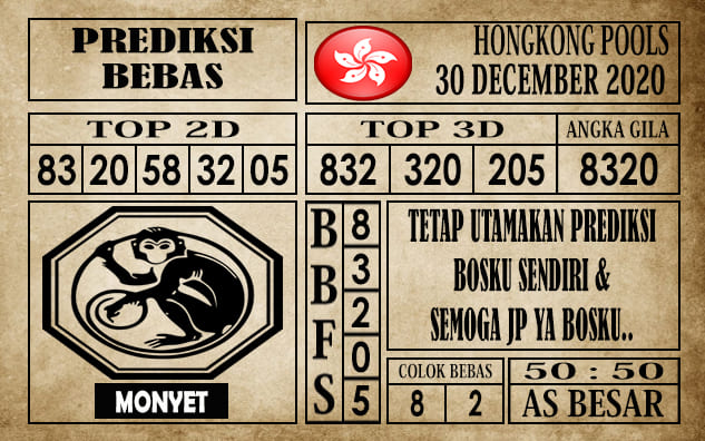 Prediksi Hongkong Pools Hari Ini 30 Desember 2020