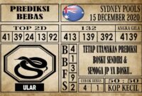 Prediksi Sydney Pools Hari Ini 15 Desember 2020