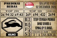 Prediksi Singapore Pools Hari ini 02 Desember 2020