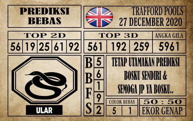 Prediksi Trafford Pools Hari Ini 27 Desember 2020