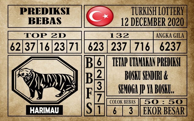 Prediksi Turkish Lottery Hari Ini 12 Desember 2020