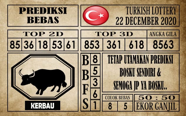 Prediksi Turkish Lottery Hari Ini 22 Desember 2020