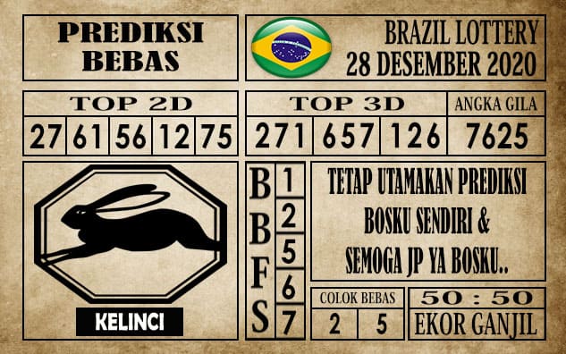 Prediksi Brazil Lottery Hari Ini 28 Desember 2020