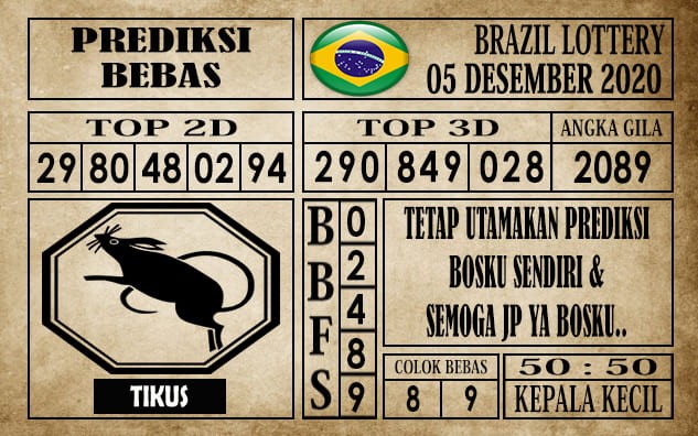 Prediksi Brazil Lottery Hari Ini 05 Desember 2020