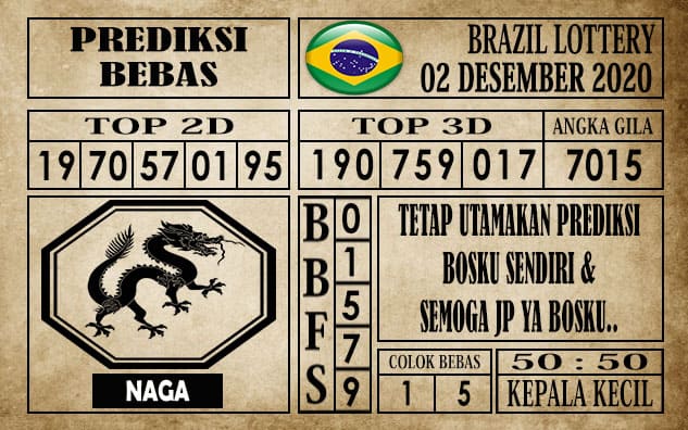 Prediksi Brazil Lottery Hari Ini 02 Desember 2020