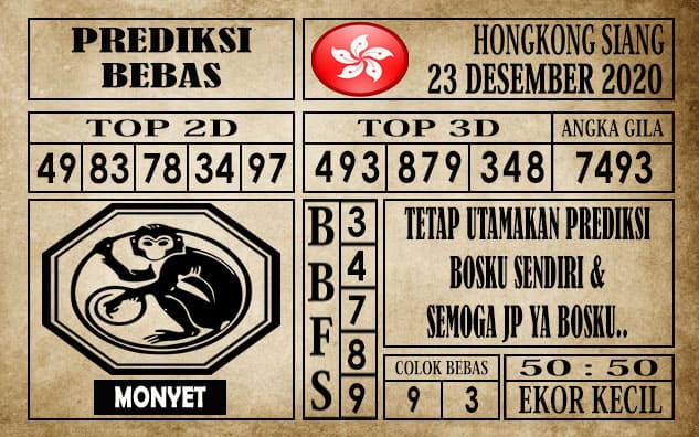 Prediksi Hongkong Siang Hari ini 23 Desember 2020