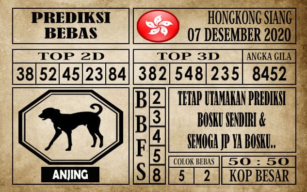 Prediksi Hongkong Siang Hari ini 07 Desember 2020