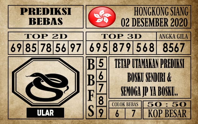 Prediksi Hongkong Siang Hari ini 02 Desember 2020