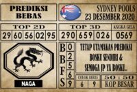 Prediksi Sydney Pools Hari ini 23 Desember 2020 Prediksi Sydney Pools Hari ini 23 Desember 2020