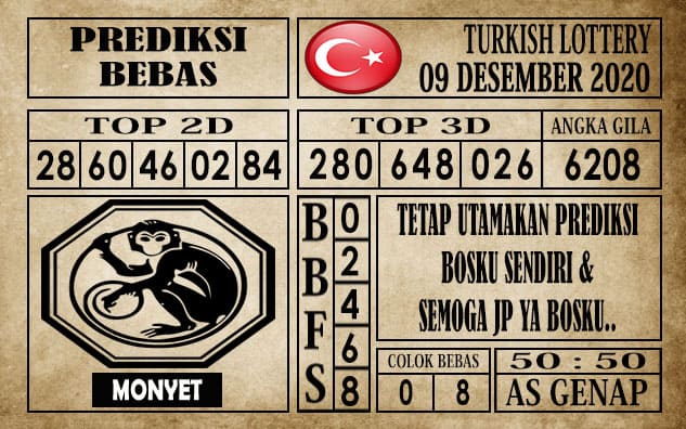 Prediksi Turkish Lottery Hari ini 09 Desember 2020