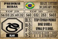 Prediksi Brazil Lottery Hari Ini 30 Januari 2021