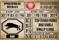 Prediksi Hongkong Pools Hari Ini 16 Januari 2021 Prediksi Hongkong Pools Hari Ini 16 Januari 2021