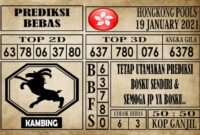 Prediksi Hongkong Pools Hari Ini 19 Januari 2021 Prediksi Hongkong Pools Hari Ini 19 Januari 2021