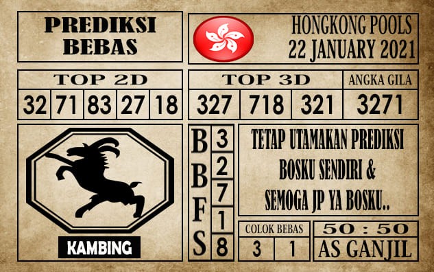 Prediksi Hongkong Pools Hari Ini 22 Januari 2021