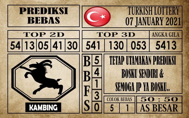 Prediksi Turkish Lottery Hari Ini 07 Januari 2021