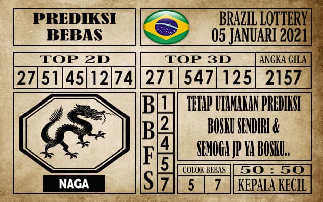 Prediksi Brazil Lottery Hari Ini 05 Januari 2021