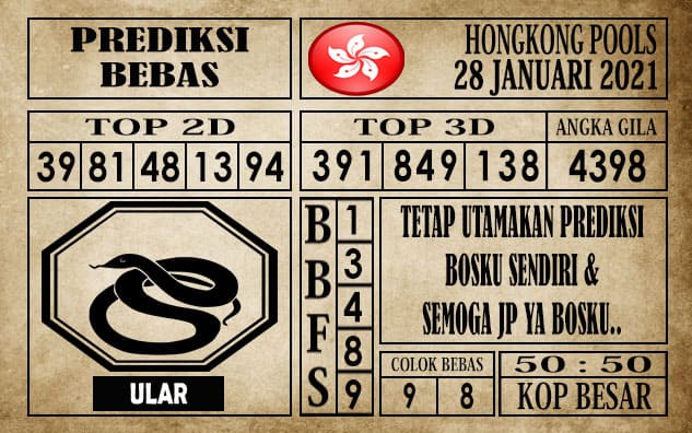 Prediksi Hongkong Pools Hari Ini 28 Januari 2021