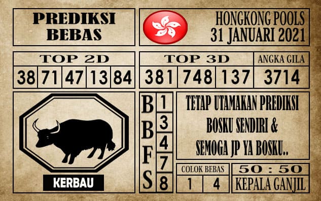 Prediksi Hongkong Pools Hari Ini 31 Januari 2021