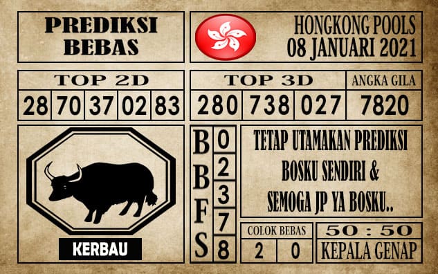 Prediksi Hongkong Pools Hari Ini 08 Januari 2021