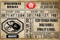 Prediksi Hongkong Pools Hari Ini 10 Januari 2021 Prediksi Hongkong Pools Hari Ini 10 Januari 2021