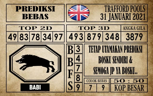 Prediksi Trafford Pools Hari Ini 31 Januari 2021