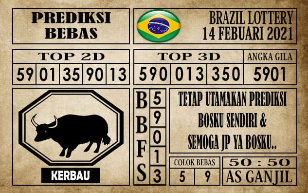 Prediksi Brazil Lottery Hari Ini 14 Februari 2021