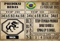 Prediksi Brazil Lottery Hari Ini 15 Februari 2021
