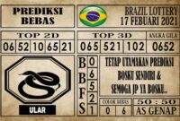 Prediksi Brazil Lottery Hari Ini 17 Februari 2021
