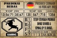 Prediksi Germany Hari Ini 16 Februari 2021